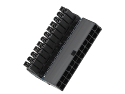 5 Piezas De Conector Adaptador De 24 Pines A 24 Pines En Ángulo Recto Atx Para Fuente De Alimentación De Pc De Escritorio