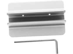 Soporte Vertical En Alliage D'aluminium Argenté Largeur Ajustable Para Ordenador Portátil Estable