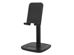 Soporte Para Teléfono (plegable Y Telescópico) De Aleación De Aluminio Negro Para Escritorio