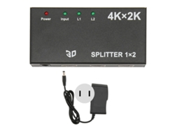 Divisor De Interfaz Multimedia Hd 1 Entrada 2 Salidas 4k 2k Duplicación De Pantalla Espejo Conmutador De Video Con