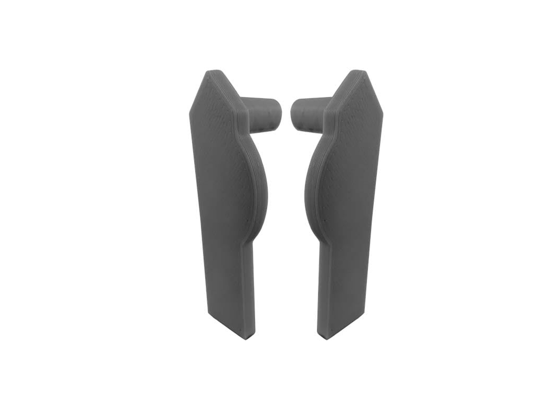 Rodapié de aluminio Renoplast® C2 Perfil LR  5cm Grafito  Pies de página