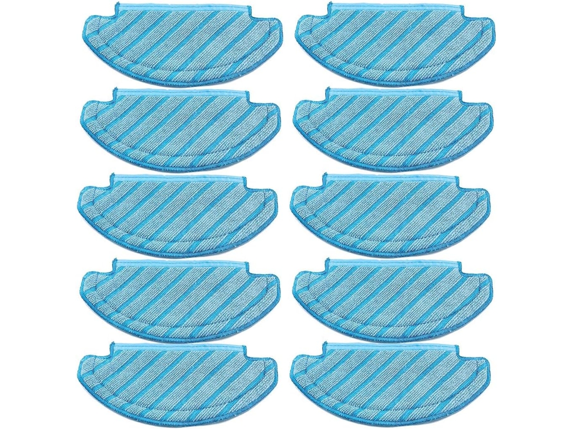 RNEMITERY Paquete de 10 mops para la aspiradora robot Ecovacs Deebot Ozmo T8 AIVI T8 Max y T8 Series/T9 Series/N8 Pro Plus/N8 Pro
