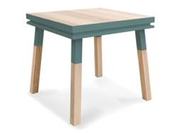 Escritorio Cadruado de Madera Maciza Con 1 Cajón 80 cm