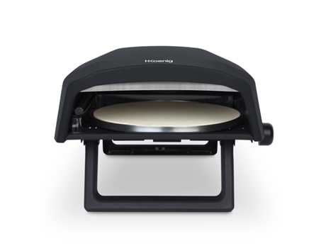 Horno de pizza a gas GINO640 H.Koenig (32 cm- superficie giratoria 360 grados)