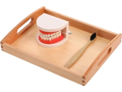 Juego de juguetes educativos de madera para niños, 25x20x3cm, para fomentar la relación entre padres e hijos.