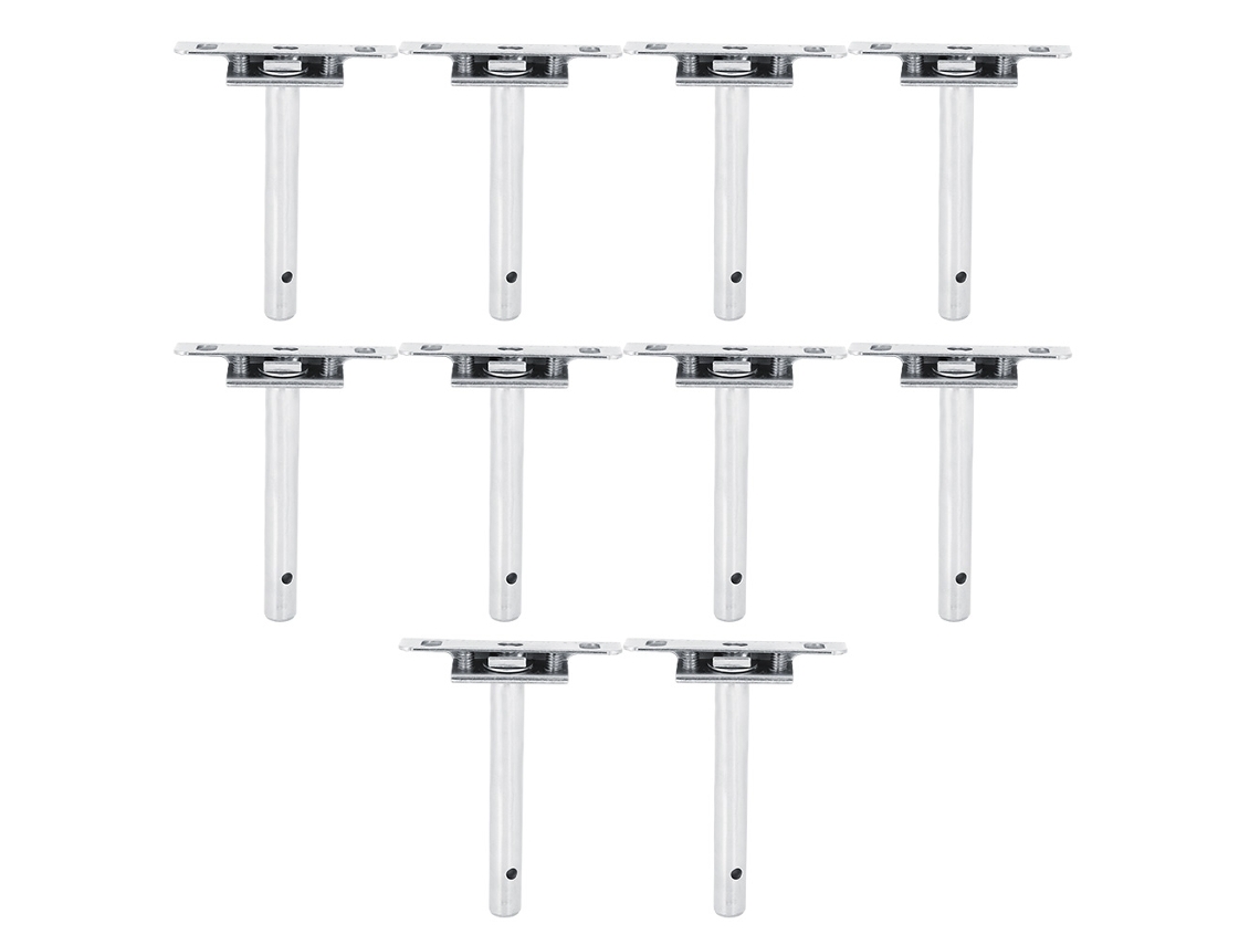 10 Soportes Flotantes Para Estantes, Placa De Montaje Oculta De 4 Pulgadas Para Estanterías De Pared.