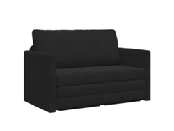 Sofá Cama | Sofá De Salón | Sofá De Descanso 110cm Negro Terciopelo