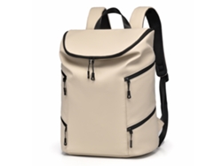 Mochila Enrollable Impermeable Henten Home Para Portátil De 15,6" - Almendra