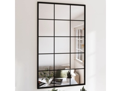 Espejo de Pared 100 x 60 cm Metal Negro