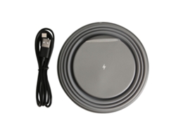 Cargador Inalámbrico (carga Rápida 10w, Luz Ambiente Plegable) Gris