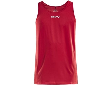 Camiseta de Hombre para Fútbol CRAFT Rush Rojo (XL)