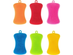 2026-6 Esponjas De Silicona Para Lavar Platos De Doble Cara Multiuso Antiadherente (multicolor)