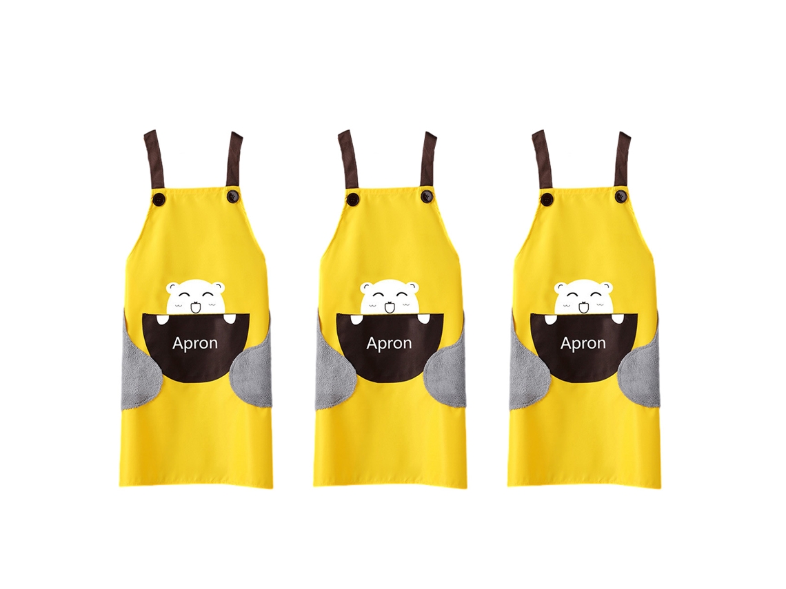 Delantales Impermeables En Pvc 3 Piezas Moda Unisex Delantal Sin Mangas Antiensuciamiento Para Cocina