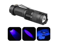 Linterna LED ultravioleta UV 365 nm de luz negra, lámpara de inspección GOKOCO