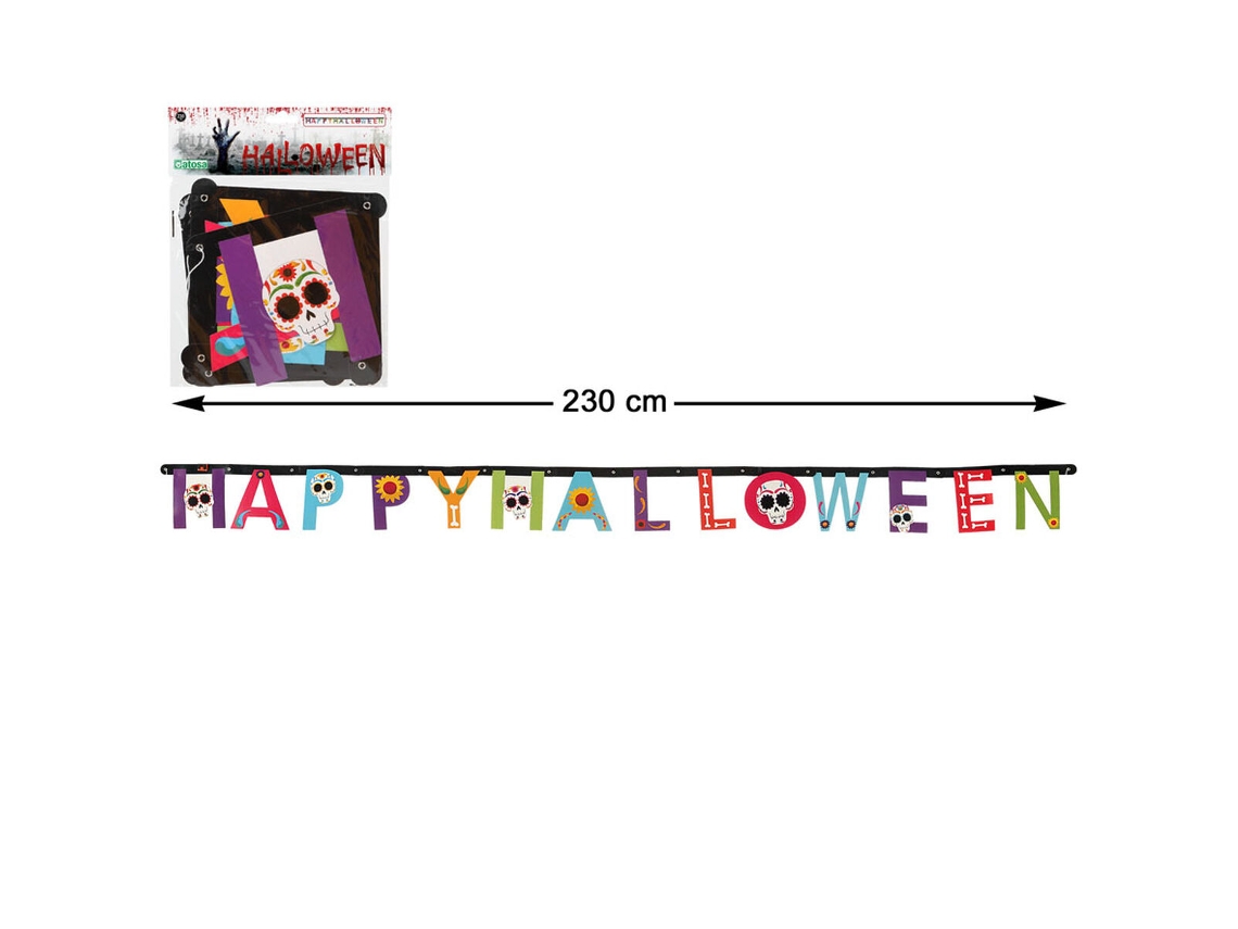 Guirnalda happy halloween mexican