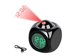 Un Reloj Multifuncional Con Proyección Led, Emisión De Voz E Indicación De La Hora En Inglés.