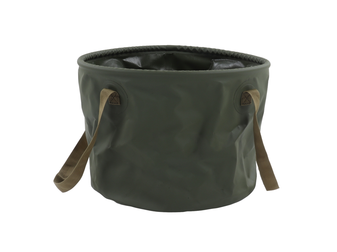 Cubo Plegable De 20 Litros - Ligero, Portátil, Multifuncional, Para Camping, Viajes Al Aire Libre, Hogar, Verde