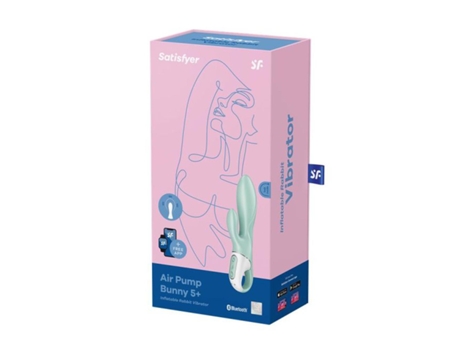 Estimulador SATISFYER Air Pump Booty 5+ Vibrador Anal Hinchable Verde 1 Unidad