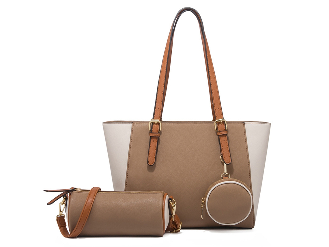 Bolso de viaje para mujer, diario, trabajo, escuela, piel sintética (bolso de mano: 31 x 12 x 25 cm, largo x ancho x alto, altura del asa: 27 cm, bolso de hombro: 31 x 12 x 17 cm, cartera)