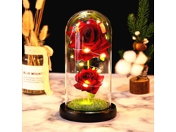 Fasst-rosa Galáctica Inspirada En La Bella Y La Bestia - Flor Artificial Para Decoración Hogar, Bodas, San Valentín Y Regalos De Día De La Madre
