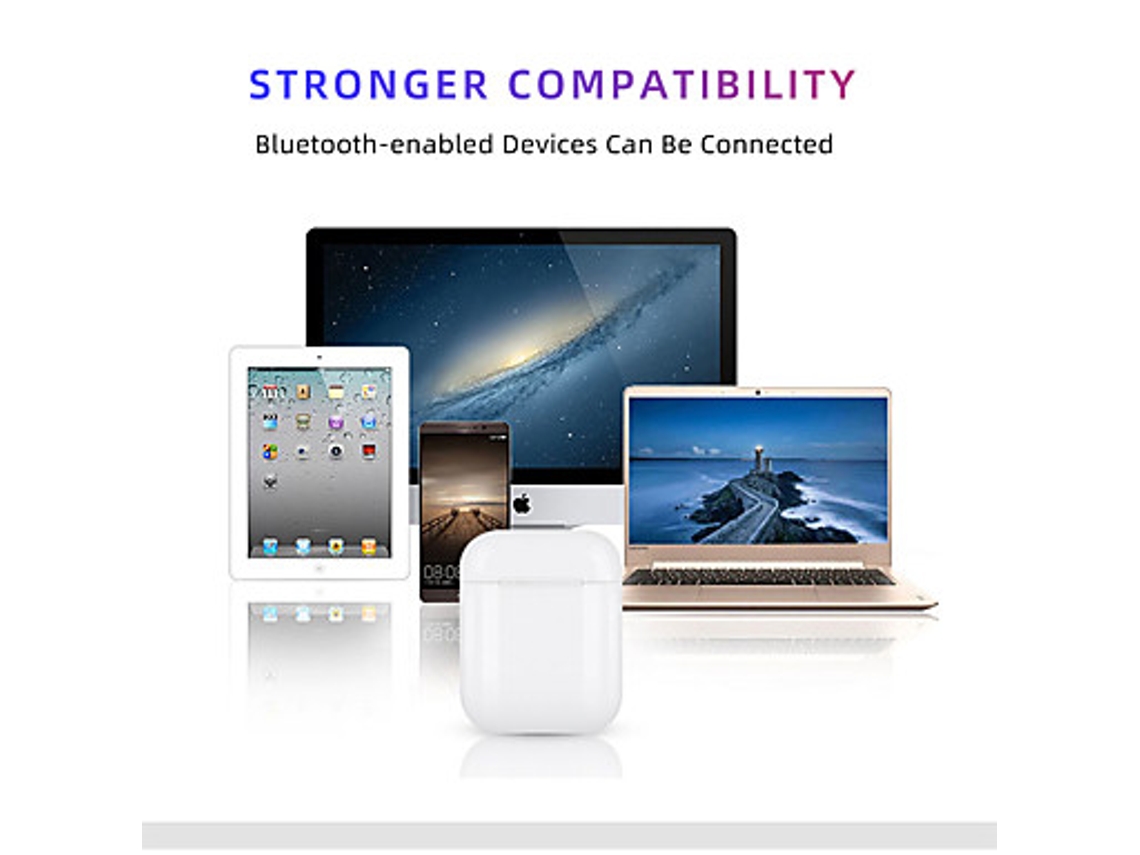 Auriculares Bluetooth I12 Tws Bluetooth 5.0 - Branco