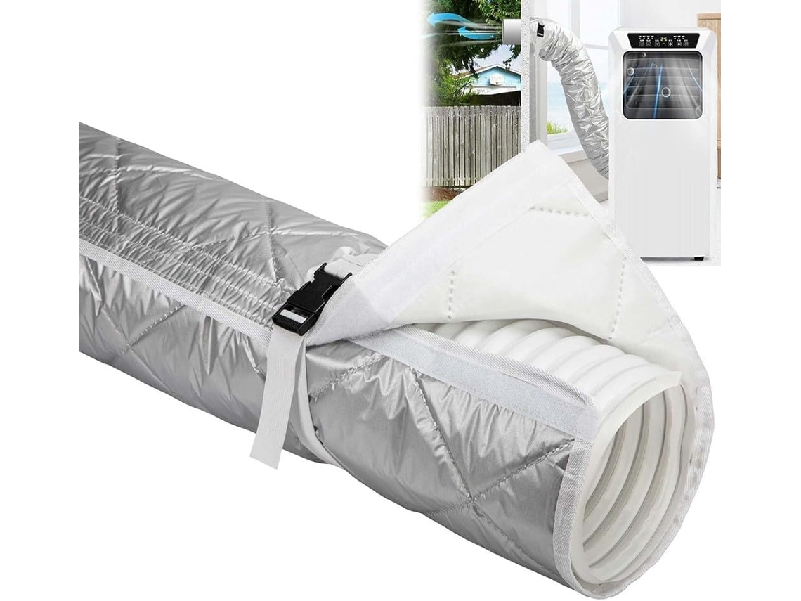 Funda Aislante Acondicionado Portátil 150 58 Cm Resistente Intemperie Triple Tejido Oxford Tejida Adapta