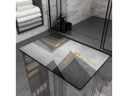 Alfombra de Baño LUUCOZK Antideslizantes Absorbentes Decoración Baño Secado Poliéster Multicolor (60x90cm)