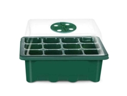 Bandeja De Germinación De 12 Orificios Con Tapa Ajustable Y Control De Humedad Para Plántulas.