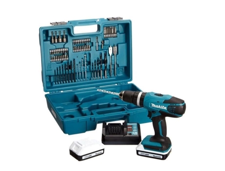 Taladro de Percusión Makita - 2X18V - 1,5Ah - 74 Accesorios