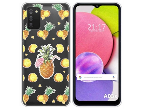 Carcasa Samsung Galaxy A03s TUMUNDOSMARTPHONE Dibujos Transparente Multicolor