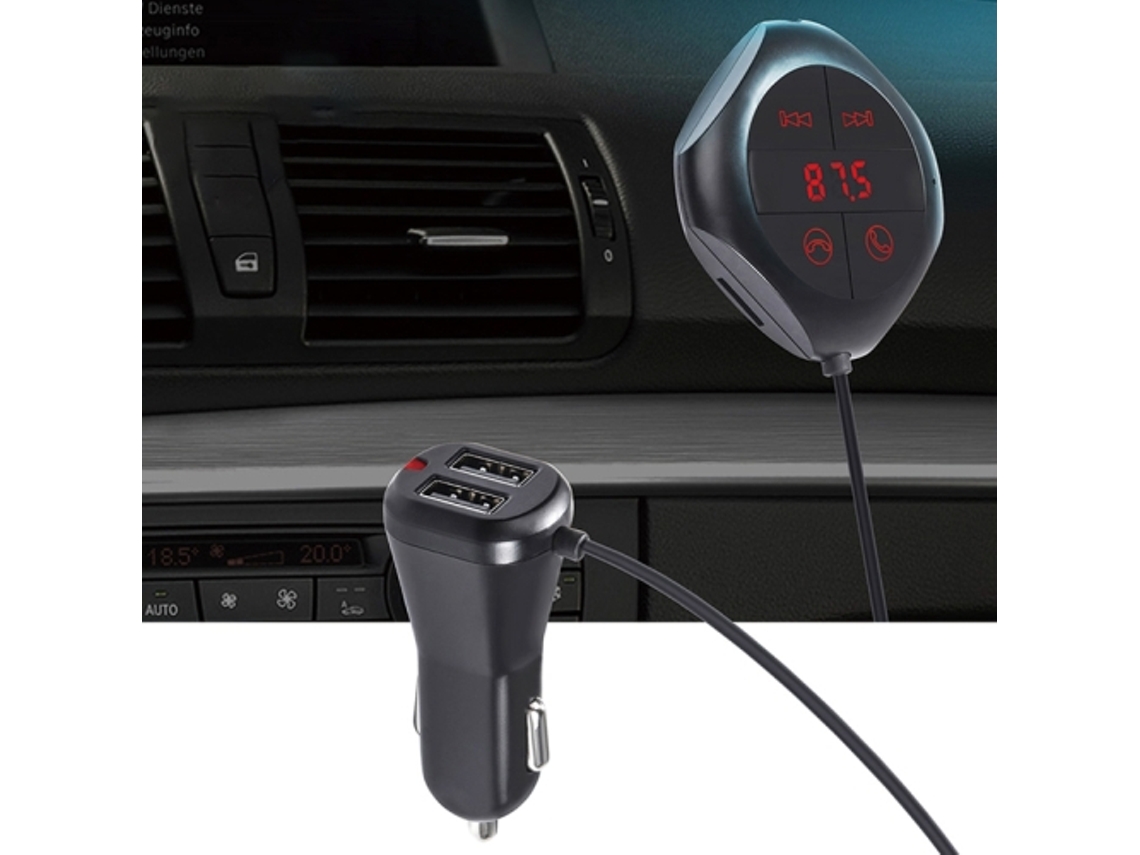 Transmisor FM Bluetooth Fwinl Transmisor FM para coche Reproductor MP3 Bluetooth