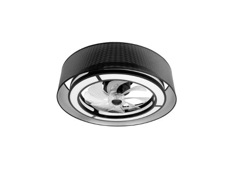 Ventilador de Techo DC Anastasia 58W Negro Plata 8 Aspas FABRILAMP