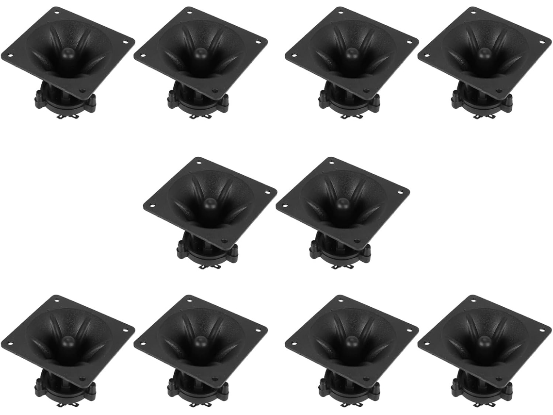 Juego de 10 tweeters piezoeléctricos triples cuadrados con alarma sonora de cerámica SFUSHOS