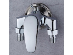 Grifo Mezclador De Ducha Baño Caliente Frío Latón Cromado Contemporary Instalación Fija G1/2 Shikai 2023