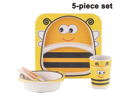 Juego de platos para niños pequeños Diseños de animales lindos Juegos de vajilla para niños Estilo 1 ZMDECQNA