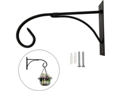 Ganchos De Pared De Hierro Forjado 26x15.5x3cm Decorativos Interiores Exteriores Para Colgar Macetas Lámparas