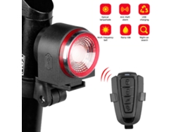 Luz Trasera Bicicleta Con Sensor Freno Inteligente, Alarma Usb, Impermeable Y Control Remoto 3 En 1