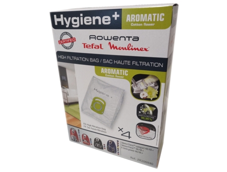 Caja de 4 bolsas higiénicas+aromáticas zr200940 ROWENTA
