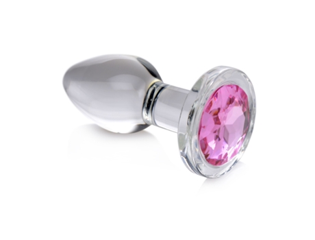 Plug anal de cristal con joya rosa Grande BOOTY SPARKS