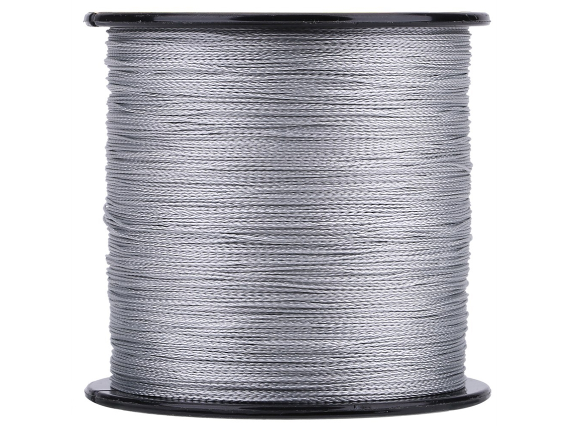 2026rebe-hilo De Pesca Multifilamento 4 Hilos 300m Pe Trenzado Super Fuerte Cuerda Gris (1.5)