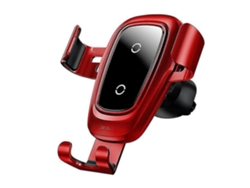 Cargador Carro Qi Fast Auto Fixação Gravidade Para Apple, Samsung Yizhood Rojo