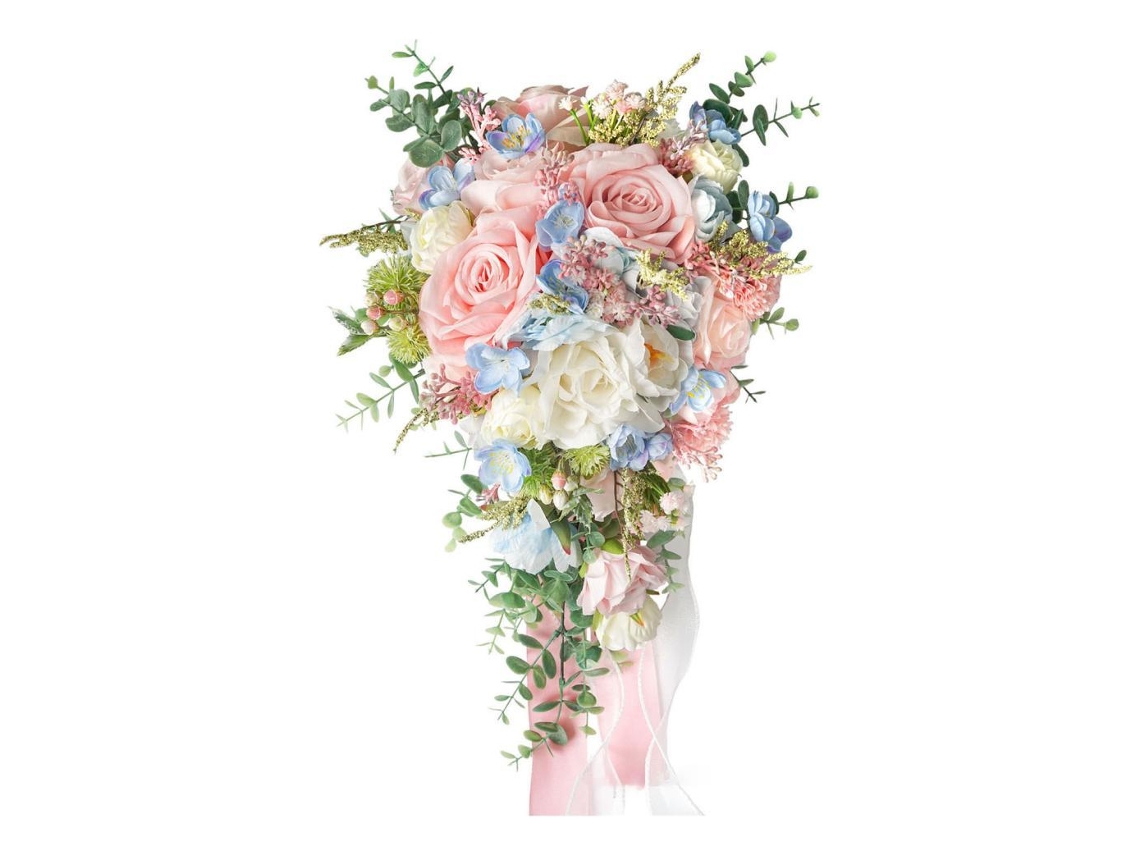 Ramo de novia para novios con rosas slowmoose