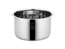 Olla interior de acero inoxidable para arrocera, 19,5 cm, fácil de limpiar, antiadherente, ideal para restaurantes.