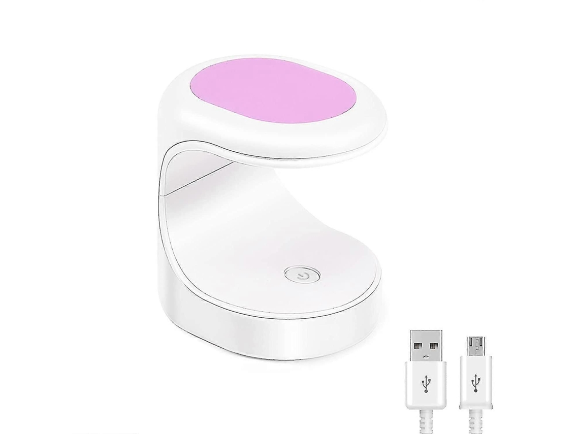 Mini lámpara UV LED para uñas, para uñas de gel profesionales, lámpara UV portátil para uñas GOKOCO (morada)