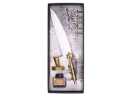 Pluma Estilográfica Vintage De Exquisita Elegancia Para Caligrafía Y Regalos - Blanca