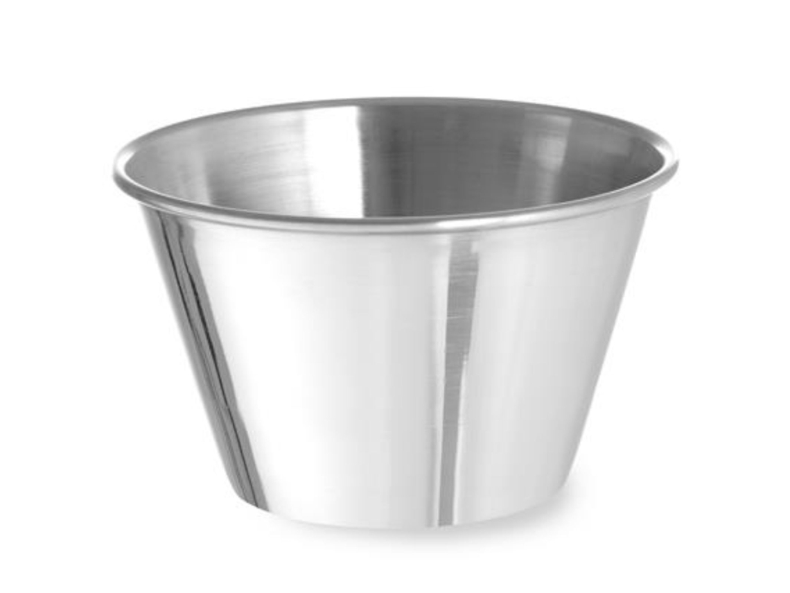 Miseczka Ramekin Naczynie do Sosów Dipów Ze Stali Nierdzewnej Śr. 85 mm 12 piezas. 175 Ml HENDI 400043