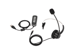 Fone De Ouvido Monaural Com Microfone Rj9 Usb Para Atendimento Ao Cliente Escritório Negócios H360-rj9-u900