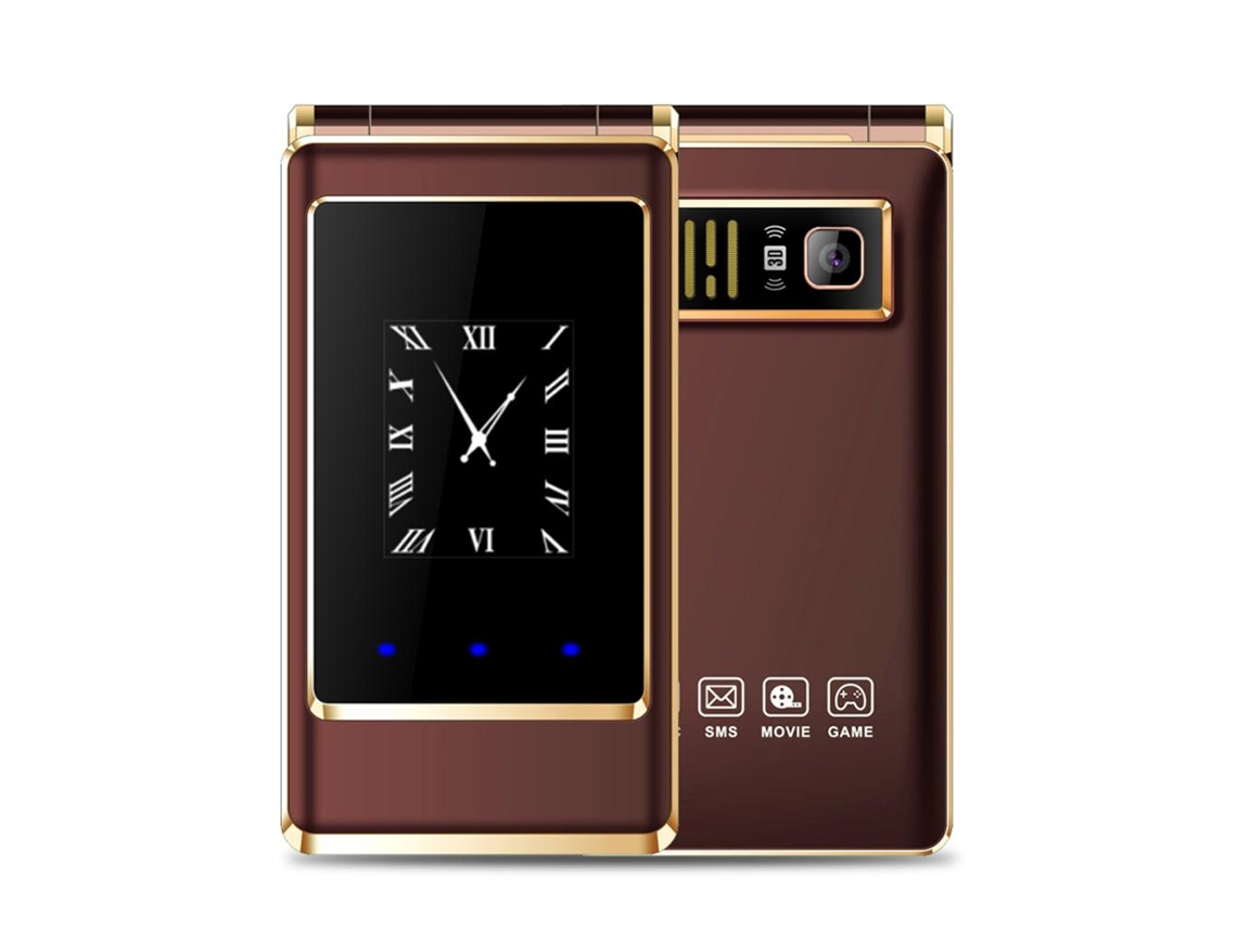 Teléfono Para Ancianos Con Pantalla Dual Y Botones Grandes