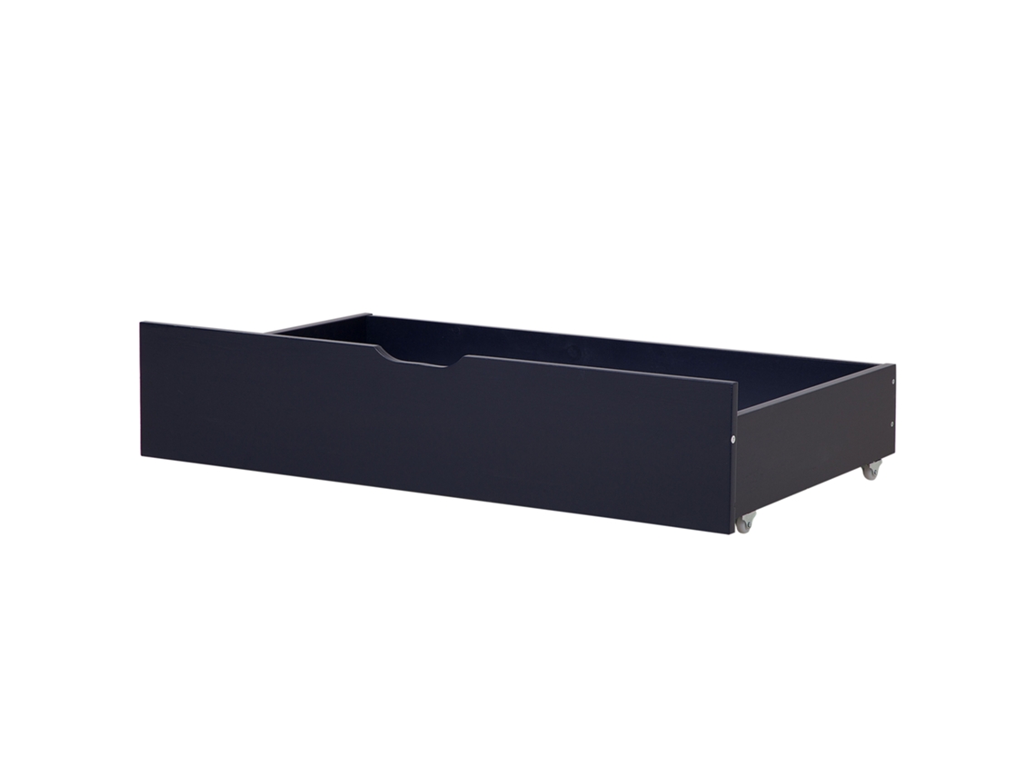 Cajón de la cama BELIANI Rumilly de Madera de pino Azul 58x97x20
