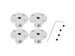 2026velora-4pcs Acoplamiento Rígido De Brida M3 Conector De Motor Eje Id 4mm Od 10mm